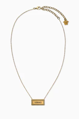 Buy Versace Gold Small 90s Vintage Logo Necklace For Women Online Ounass Saudi