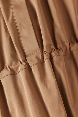 ☆DT☆入手困難☆上品Cotton & silk Dress/EULALIA/MaxMara Max Mara EULALIA Cotton and silk dress with drawstring