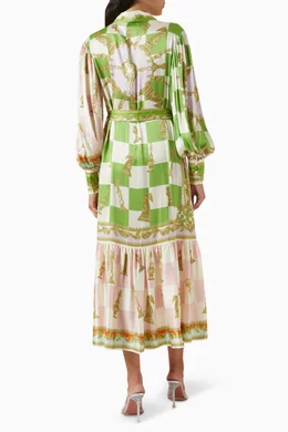 checkmate dress in green Checkmate Dress main image 1