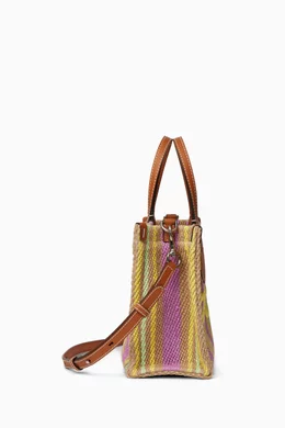 Buy Gucci Multicolour Small Gucci Patch Tote Bag in Jute For Women Online Ounass Saudi