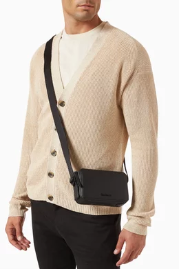 Buy Calvin Klein Black Minimal Focus Camera Bag in Faux Leather For Men Online Ounass Saudi