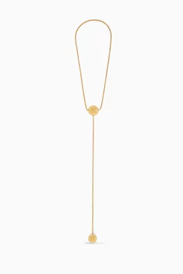 ネックレス・ペンダント LOEWE ANAGRAM PEBBLE NECKLACE IN GOLD-PLATED SILVER Anagram Pebble necklace in sterling silver and crystals Gold