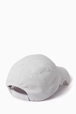 Buy Balenciaga White Political Stencil Cap in Cotton For UNISEX