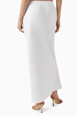 White maxi skirt queen cheap