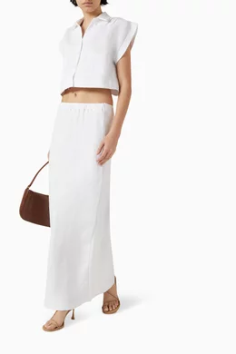 White flowy skirt queen on sale