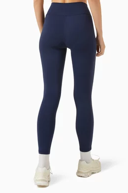Buy Sporty Rich Blue Runner Box Leggings For Women Online