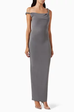 sandwashed jersey maxi dress Buy Good American Grey in For Women Online Slip dress