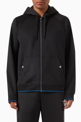 Buy Michael Kors Black Zip up Hoodie in Knit For Men Online Ounass Saudi
