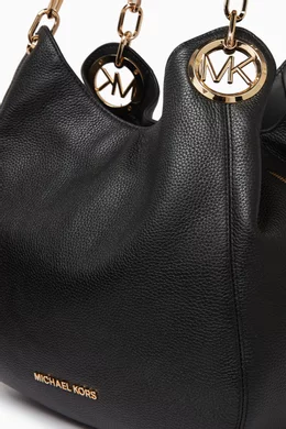 Lillie large pebbled leather shoulder bag online