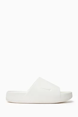 Buy Nike Neutral Calm Slides in Rubber For Men Online Ounass Saudi