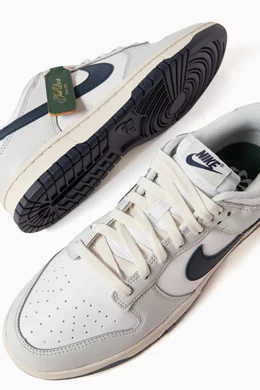 Buy Nike Grey Dunk Low Sneakers in Faux leather For Men Online Ounass Saudi