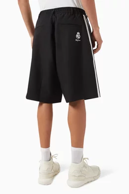Buy Y-3 Black Real Madrid Travel Shorts For Men Online | Ounass Saudi