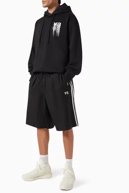 Buy Y-3 Black Real Madrid Travel Shorts For Men Online | Ounass Saudi