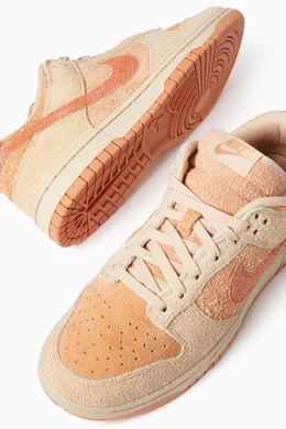 Buy Nike Brown Dunk Low “Burnt Sunrise” Sneakers in Suede  display picture 3