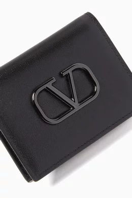 Buy Valentino Garavani Black Valentino Garavani VLogo Signature Bi fold Wallet For Men Online Ounass Saudi