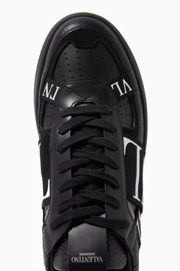 Buy Valentino Garavani Black Valentino Garavani VLTN Sneakers in