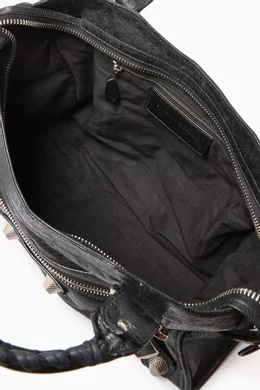 Buy Balenciaga Pre-Loved Black Y2K City Shoulder Bag in Leather