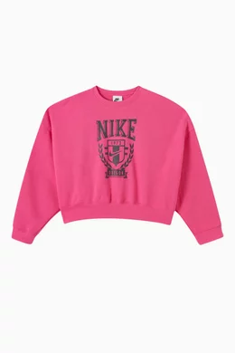 Nike varsity fleece crop pullover shop