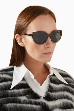 Buy Armani Exchange Brown Urban Attitude Cat eye Sunglasses in Acetate For Women Online Ounass Saudi