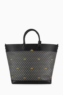 Buy Faure Le Page Grey Carry On 36 Tote Bag in Coated canvas Leather For UNISEX Online Ounass Saudi