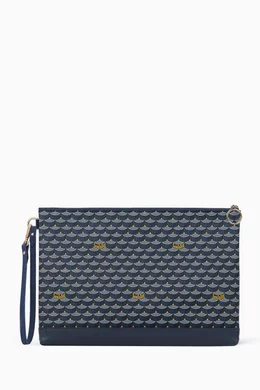 Buy Faure Le Page Blue Pochette Zip 33 Pouch Bag in Canvas Leather For UNISEX Online Ounass Saudi