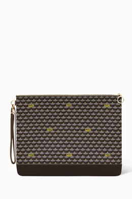 Buy Faure Le Page Brown Pochette Zip 37 Pouch Bag in Canvas Leather For Women Online Ounass Saudi
