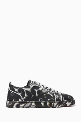 Buy Christian Louboutin Black Louis Junior Sneakers in Calf Leather For Men Online Ounass Saudi