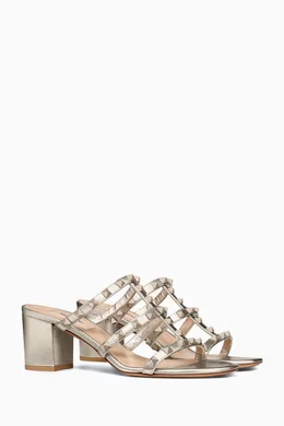 Rockstud caged slide sandal 60mm 2025