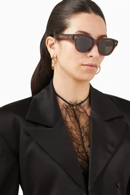 Buy OLIVER PEOPLES Brown Oliver Peoples Roella Sunglasses in Acetate For Women Online Ounass Saudi