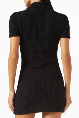 strapless open back dress The Luxe Rib Mini Dress - White - S main image 1