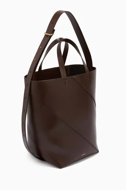 JIL SANDER Vertigo Medium leather tote bag