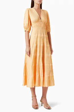 Maje orange dress cheap