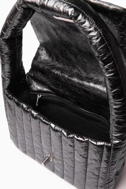 Buy Balenciaga Grey Small Monaco Sling Bag in Metallic