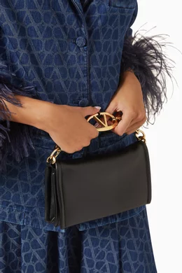 Buy Valentino Garavani Black Valentino Garavani VLogo Chain