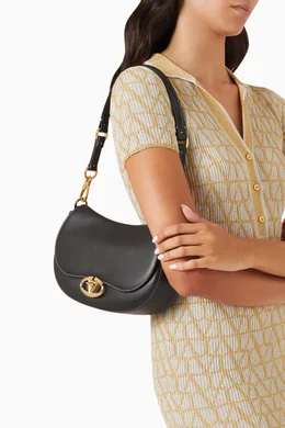 Buy Valentino Garavani Black Valentino Garavani Ohval Small