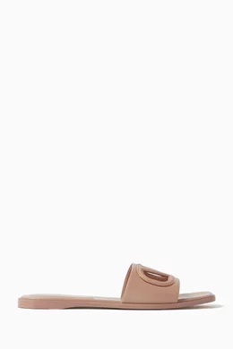 Pink valentino slides sale