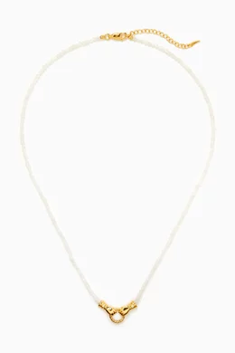 Buy Missoma White Harris Reed In Good Hands Mini Beaded