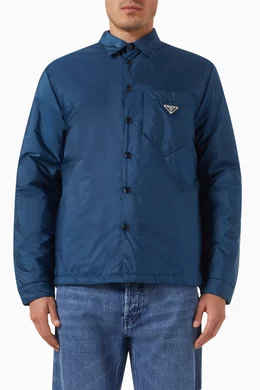 ジャケット PRADA Navy Blue Re-Nylon Padded Jacket Prada Re-Nylon Reversible Padded Jacket Navy/Black – Garmz