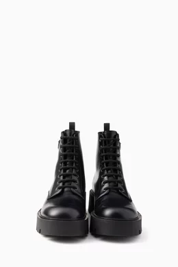 Leather Bottines Homme Prada Prada Black Leather Chelsea Boots 2025