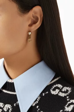Gg pearl earrings on sale