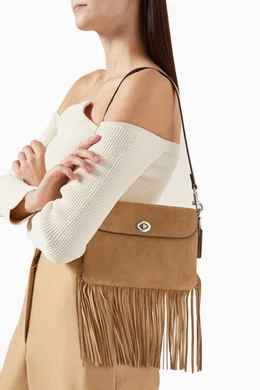 Buy Coach Brown 1964 Fringe Cross body Bag in Suede For Women Online Ounass Saudi
