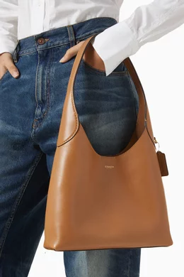 Buy Coach Brown Brooklyn 28 Shoulder Bag in Leather For Women