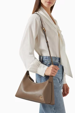 Buy Coach Brown Juliet Shoulder Bag in Glovetanned leather For