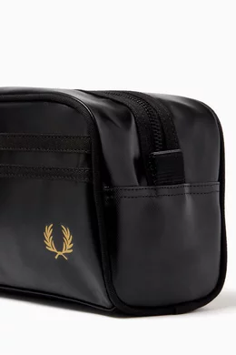 Buy Fred Perry Black Wash Bag in Coated Polyester For Men Online Ounass Saudi