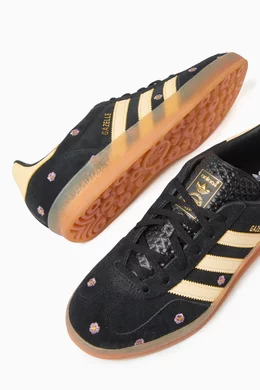 adidas gazelle silver green womens Adidas Gazelle Floral Embroidery – WISI-Oi main image 1