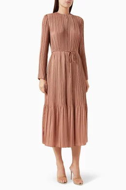 floral wrap long sleeve dress Floral V Neck Wrap Long Sleeve Midi Dress