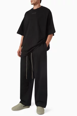 Buy Fear of God Essentials Black Lounge Pants in Core Fleece For Men Online Ounass Saudi