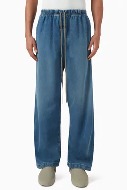 Denim lounge pants clearance