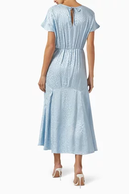 Buy Never Fully Dressed Blue Erin Midi Dress in Jacquard For Women Online |  Ounass Saudi