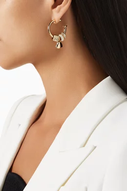 Coach gold hoop earrings online
